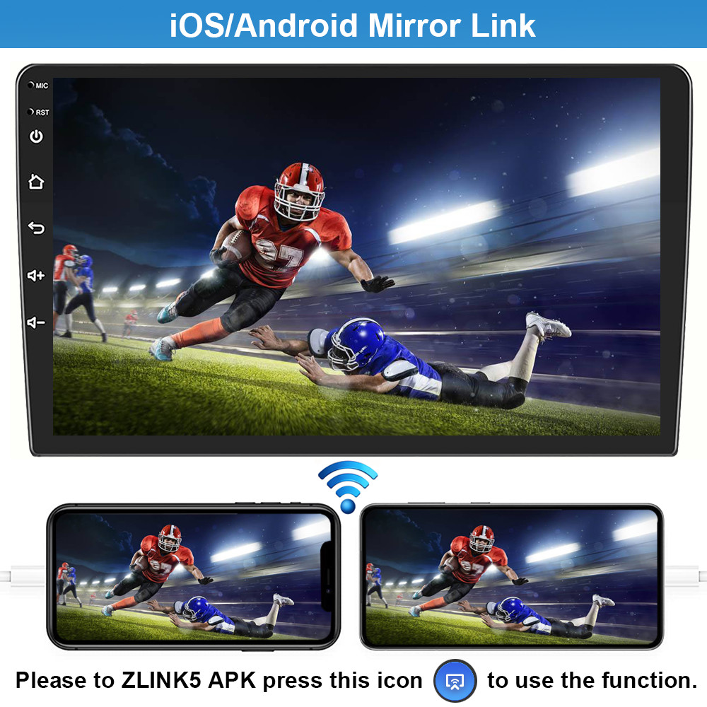 10″ Android 13 Carplay Car Stereo Radio GPS For Jeep Wrangler Chrysler Dodge Ram