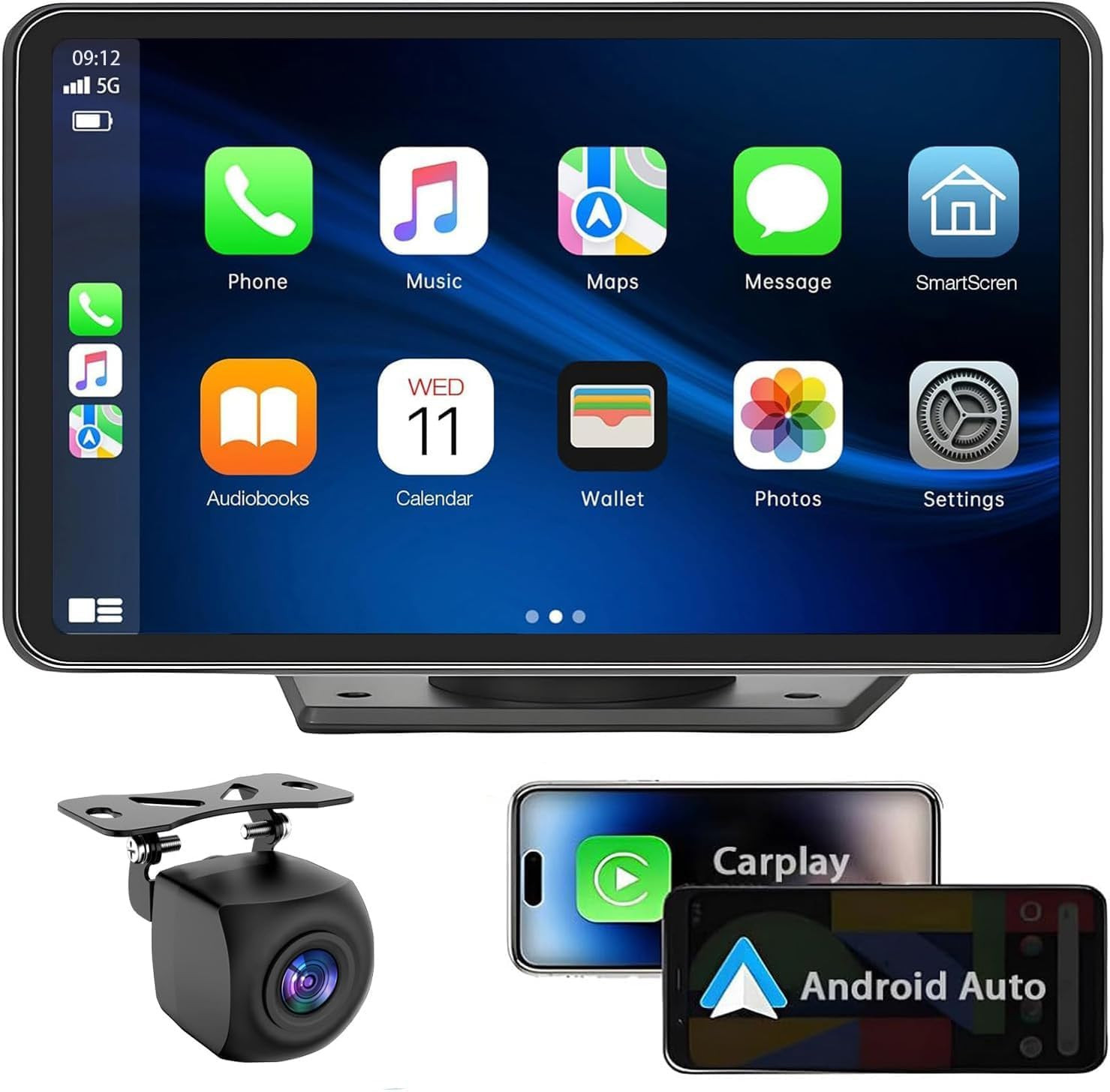 Carplay Wireless Portable Touchscreen Car Stereo Bluetooth Voice Control 7″ for