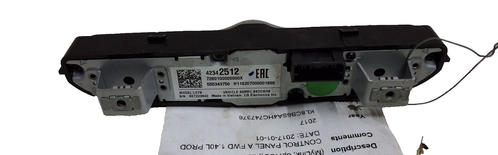 16 17 18 19 Chevrolet spark MyLink control panel OEM 42342512