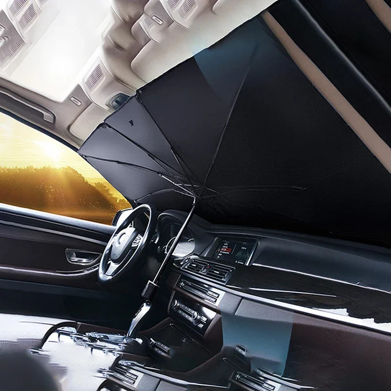 Car Windshield Sun Shade Retractable Front Window UV Heat Insulation Visor