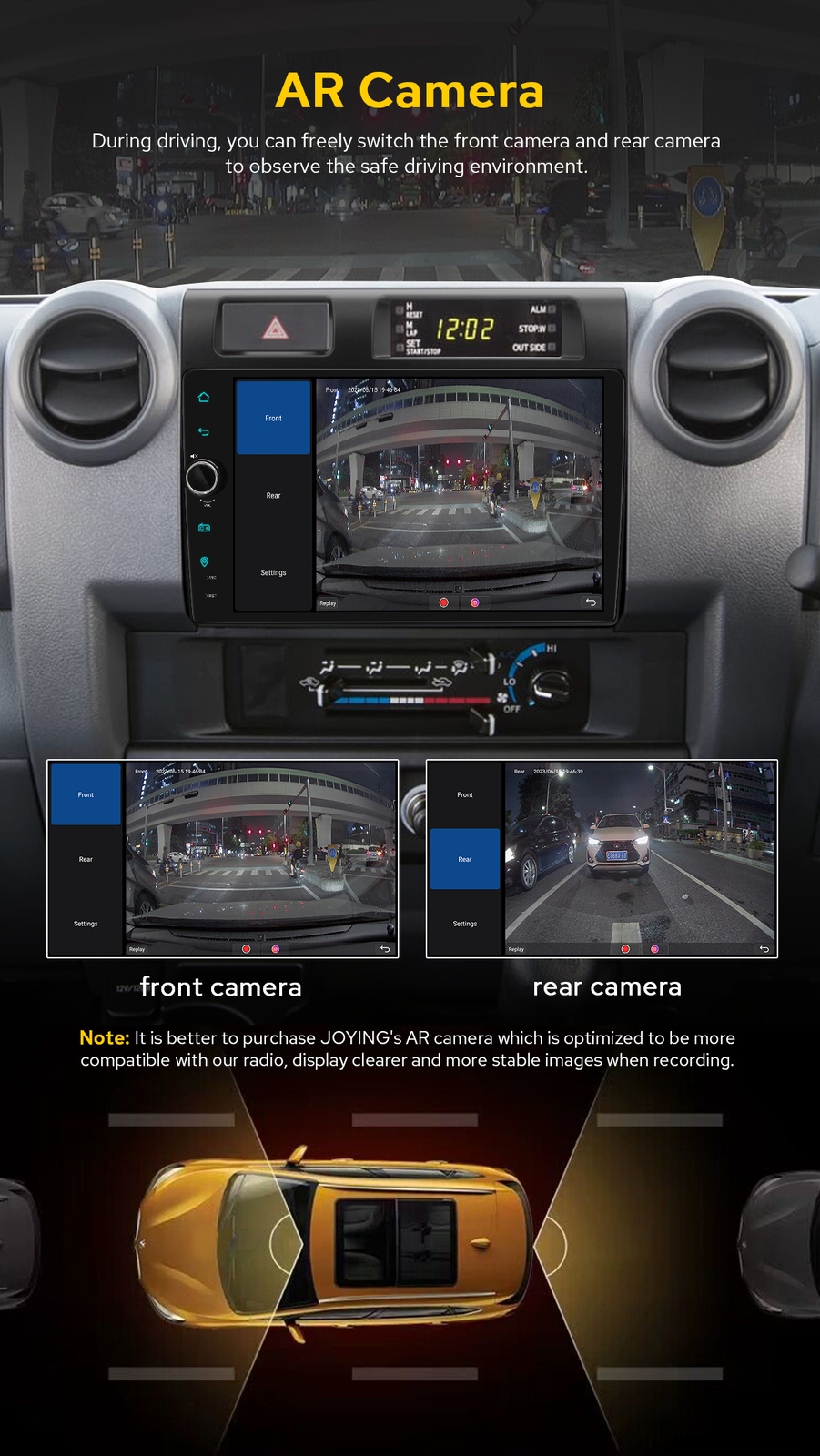 9inch CarPlay Android 12 Stereo For 2007-2022 Toyota Landcruiser LC 70 79 Series