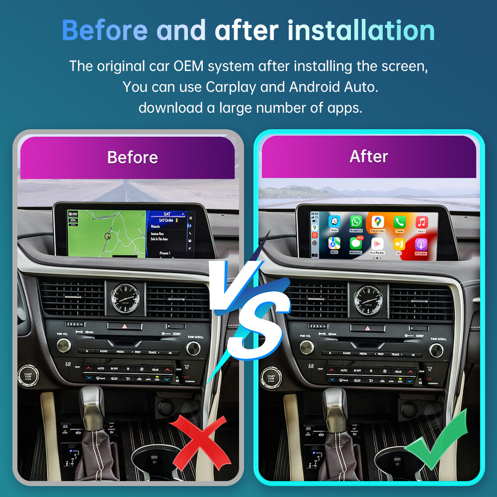 Wireless Carplay Android Auto Module For Lexus RX 2016-2019 Mirror Link AirPlay