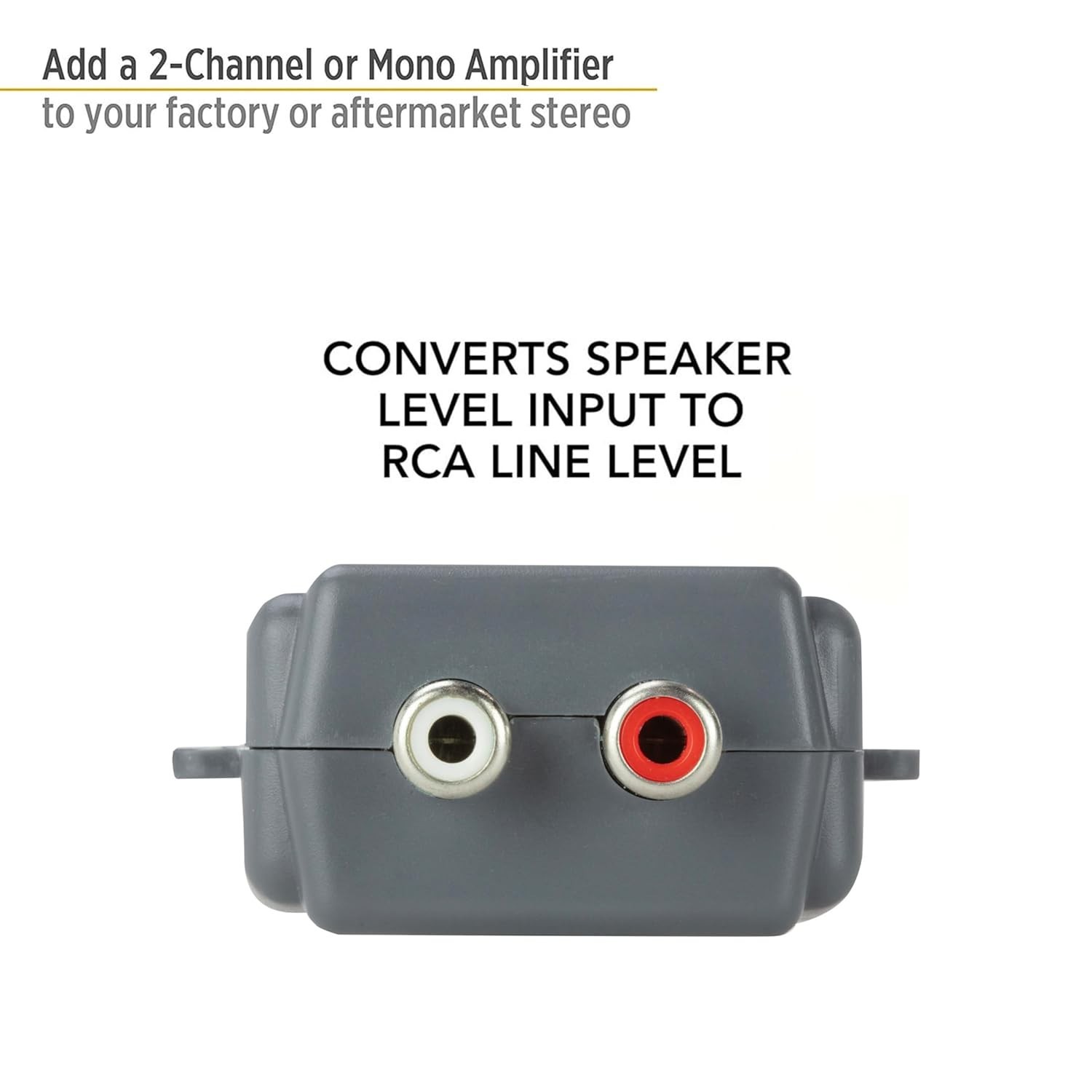 Line Output Converter 2 Channel RCA High Low Car Audio Amplifier