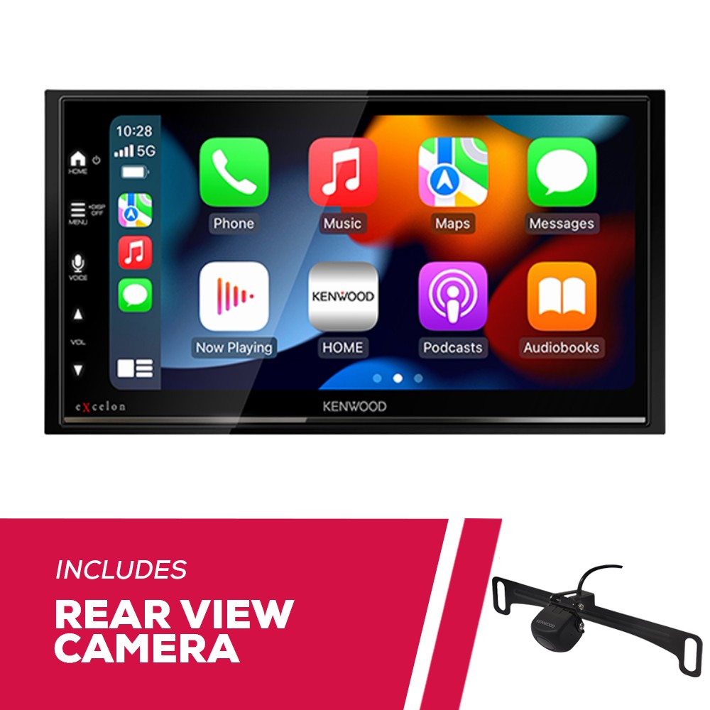 Kenwood DMX809S 6.8″ Multimedia Receiver w/ CMOS-230LP1 Universal Backup Camera