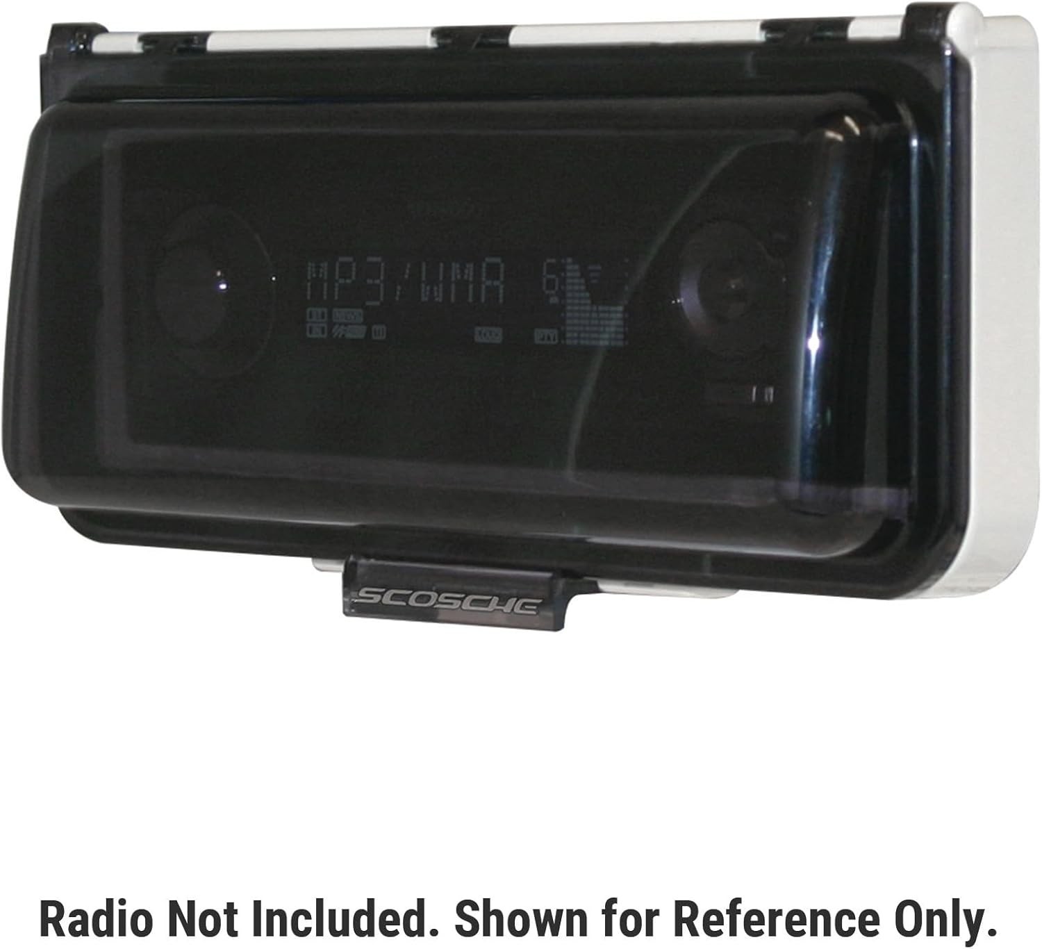 Scosche ACM3W Universal Marine Radio Cover – Water Resistant Boat Dash White