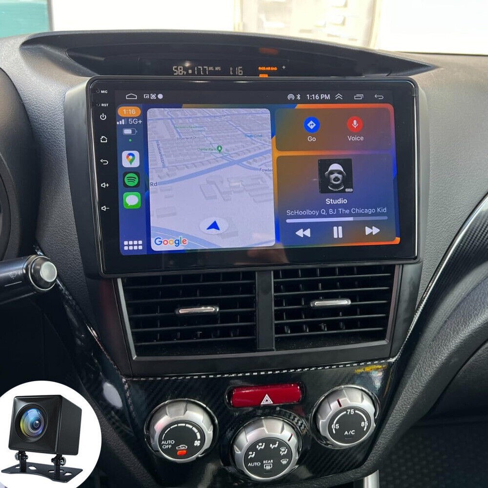 Radio Carplay For 2009-2013 Subaru Forester EQ Cam Android Auto Back Camera