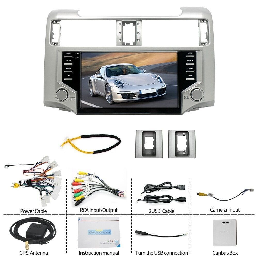 New 9” Car Stereo Radio Android Navigation 2+32GB For Toyota 4Runner 2010-2021
