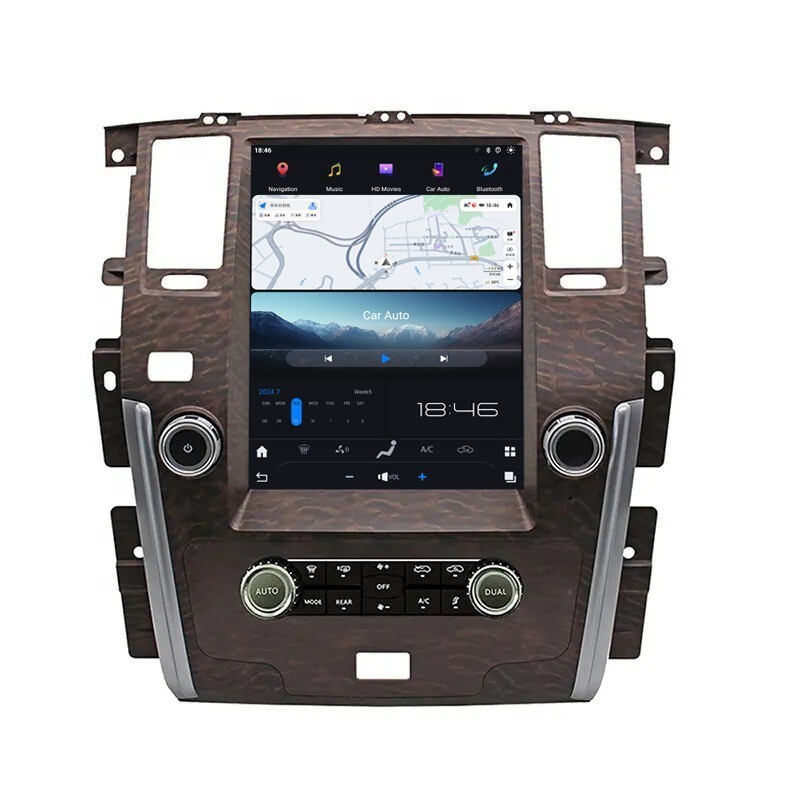 Car Radio GPS Navigation Android 14 Screen For 2014-2021 Nissan Armada 6+128GB
