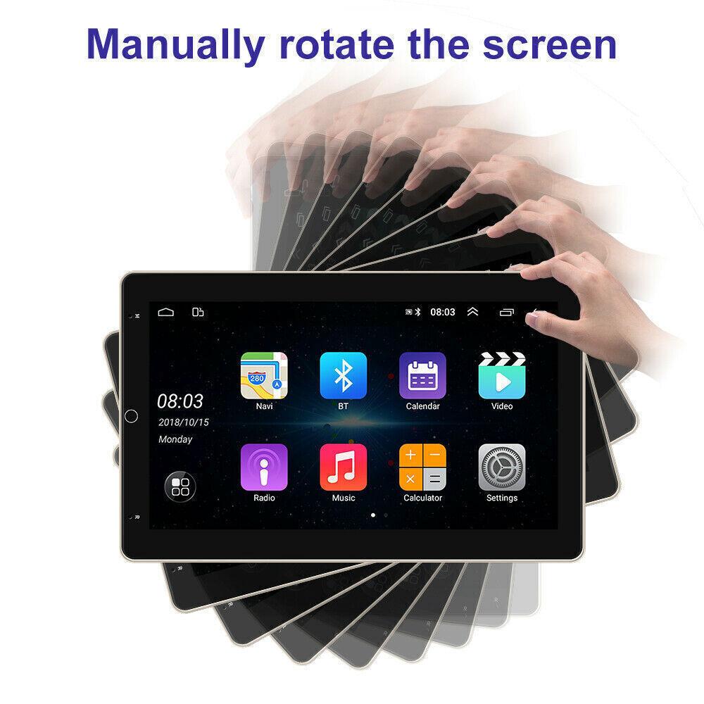 Android 15 Car Stereo Radio GPS Wifi Double 2 Din Touch Screen Player 10 Inch