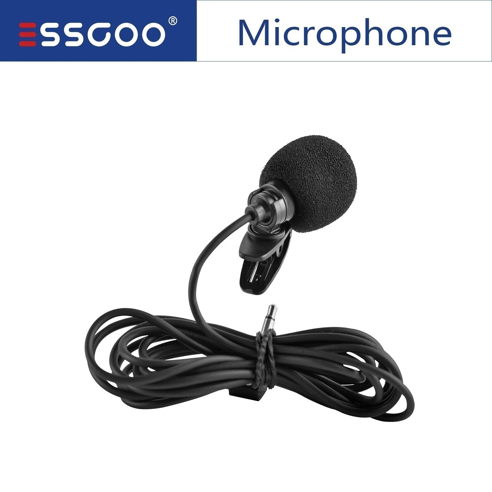 3.5mm Car Stereo External Microphone For Bluetooth Enabled Stereo Radio GPS DVD