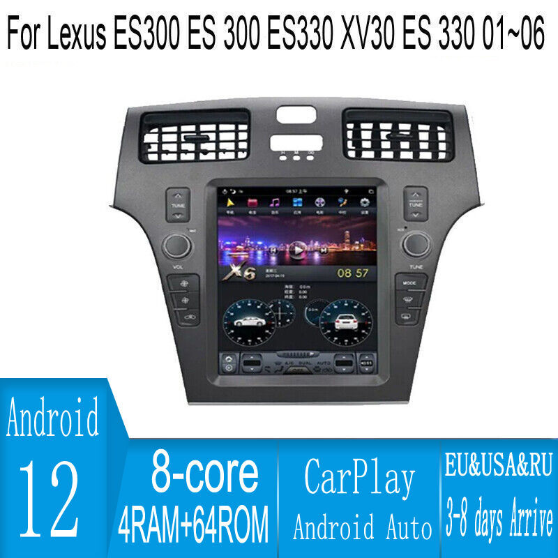 10.4″ Android Navigation Car GPS For Lexus ES300 ES300 ES330 XV30 ES330