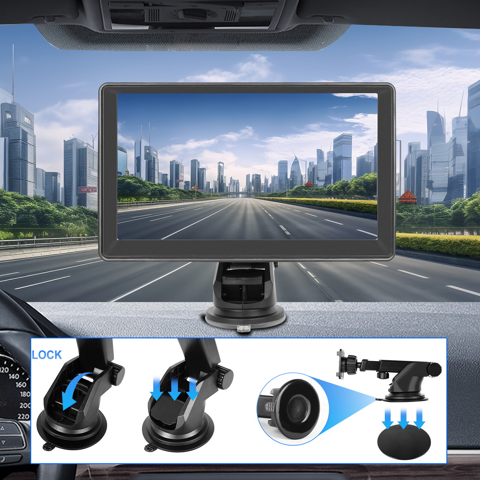 7″ portable smart player wireless car player Android Auto car stereo camera