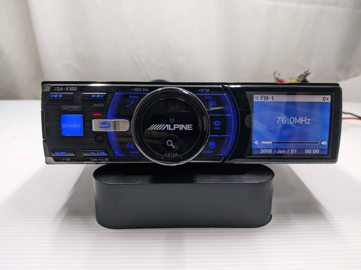 ALPINE iDA-X100 MP3/WMA/AAC USB BT Player Car Audio Used JP