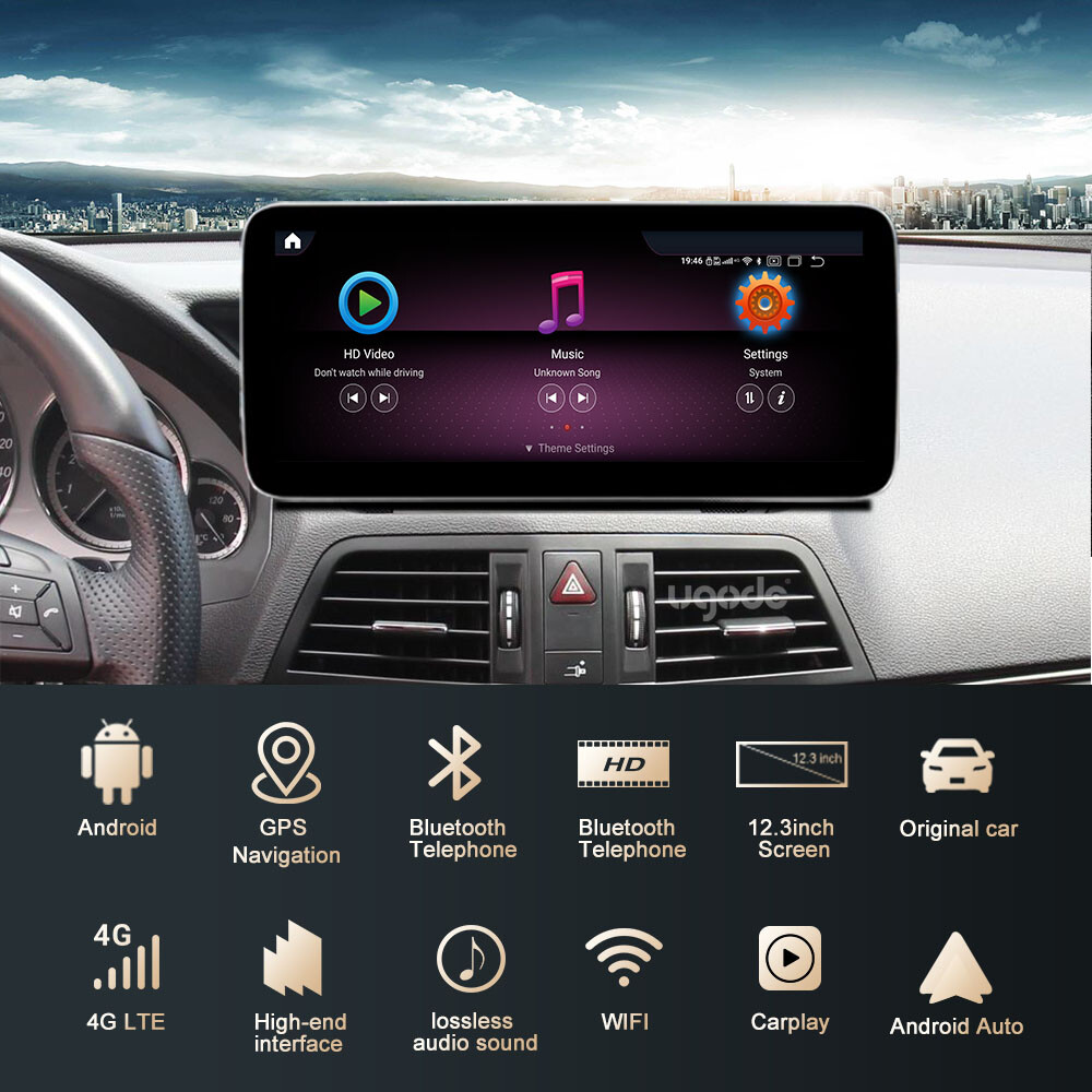 Ugode 12.3inch Android Screen Upgrade Mercedes Benz E class coupe C207 2010-2012