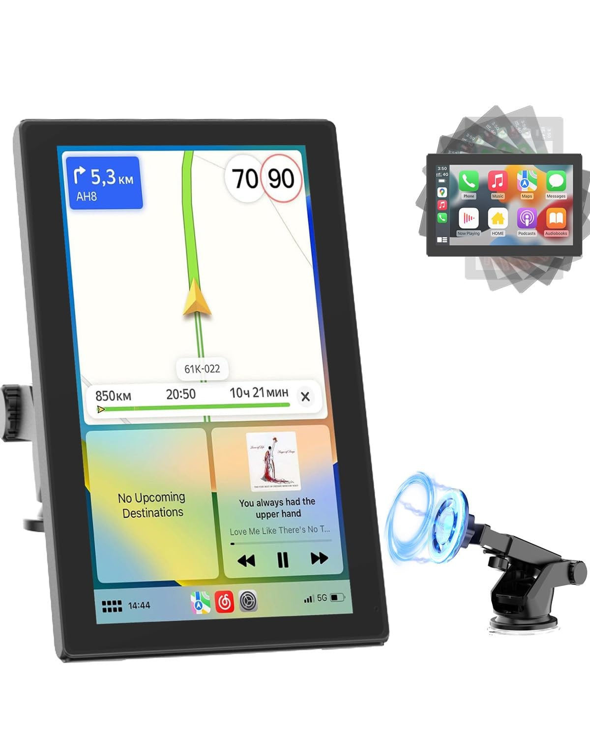 CarPlay Screen with Android Auto, CL798 7” Portable Touchscreen with…