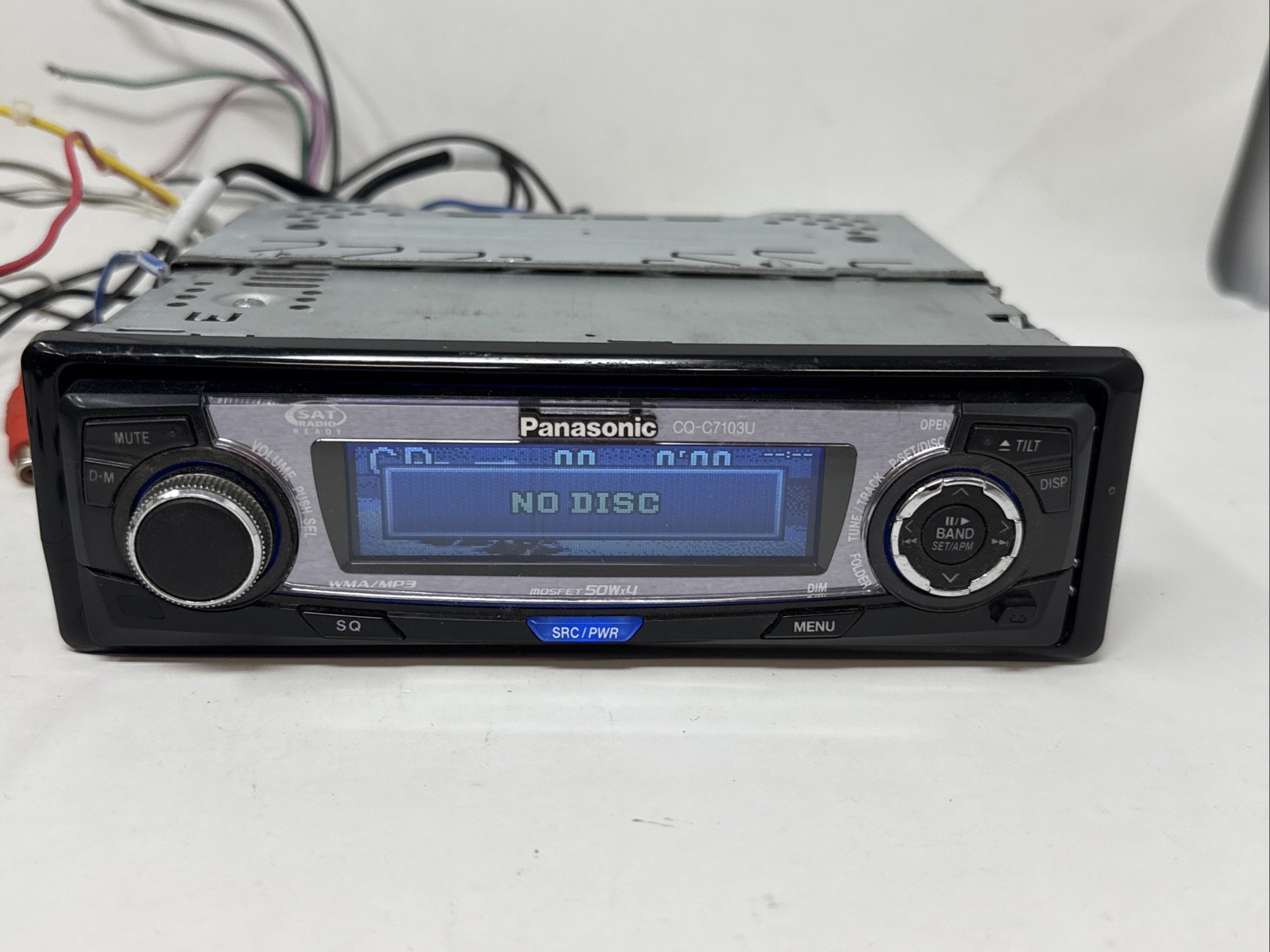 Panisonic CQ C7103U car stereo deck Race Cars On 3D Matrix Display 50×4 TESTED