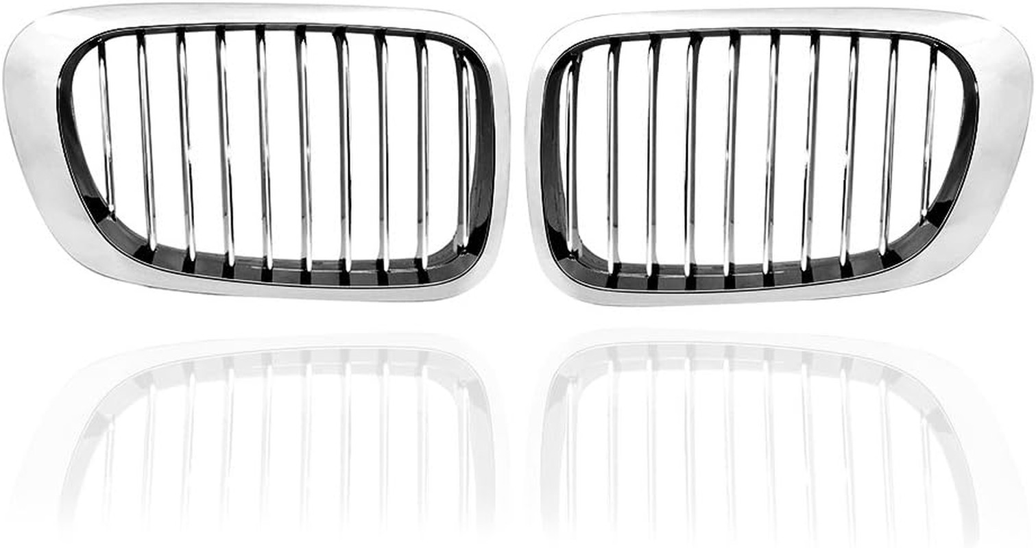 Astra Depot Compatible with E46 Kidney Grille Grill 1999-2002 BMW 325Ci 330Ci 2-