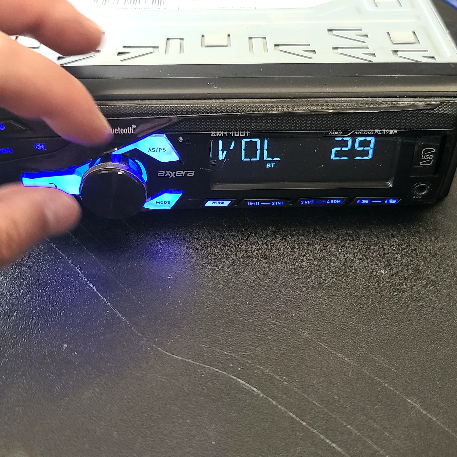Axxera AM118BT Bluetooth, USB, AUX BLUE SCREEN 💙