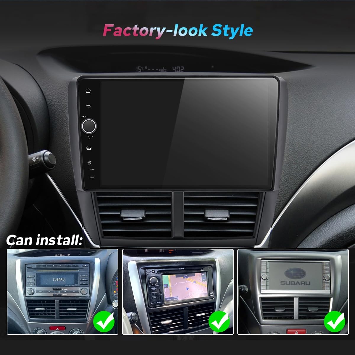 Joying Car Radio for Subaru Forester 2008-2012 & Impreza WRX 2007-2011, 9″ IPS
