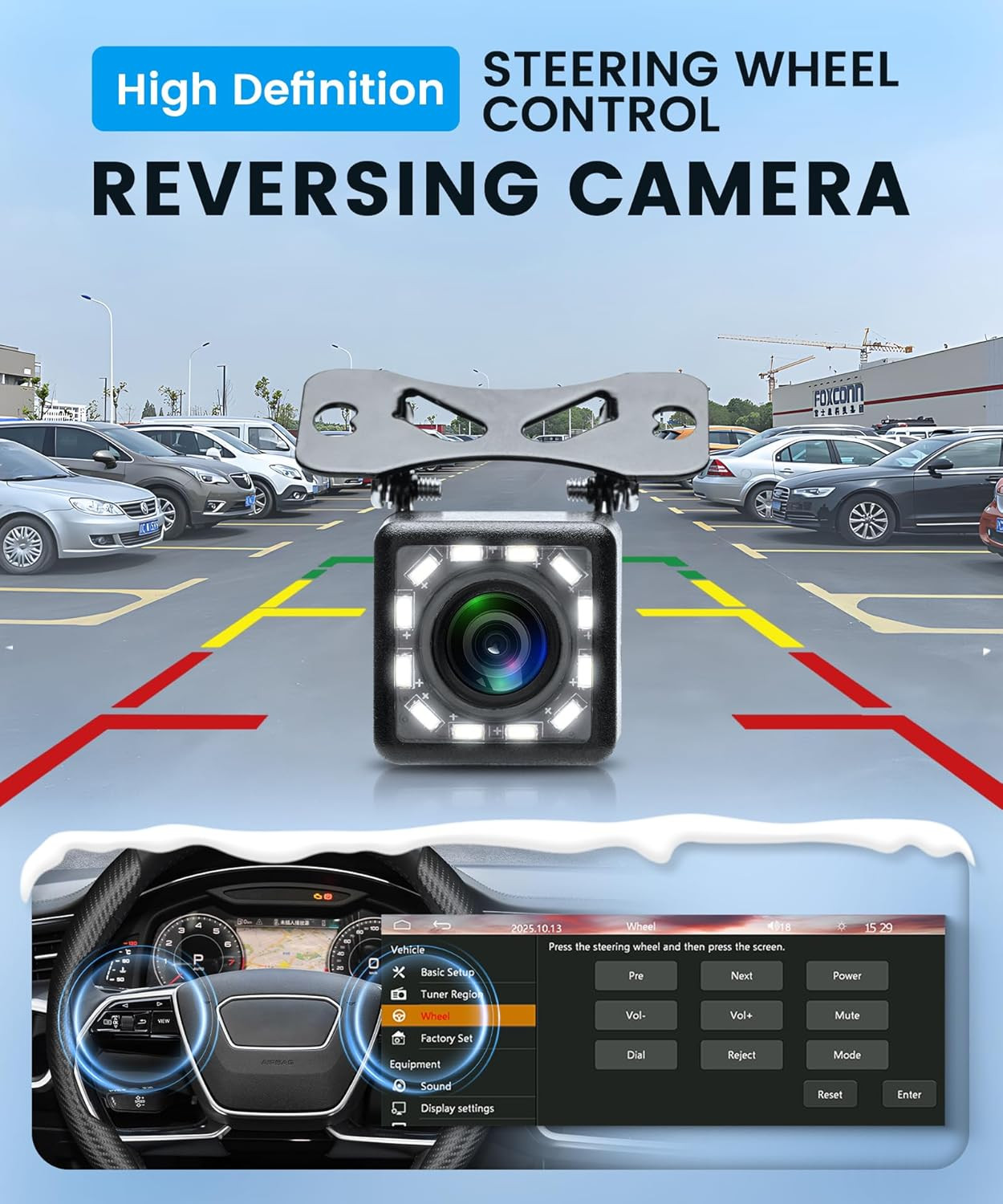 Car Stereo Single Din Wireless Carplay 1 Din Touch Screen Android Auto, 6.28 In