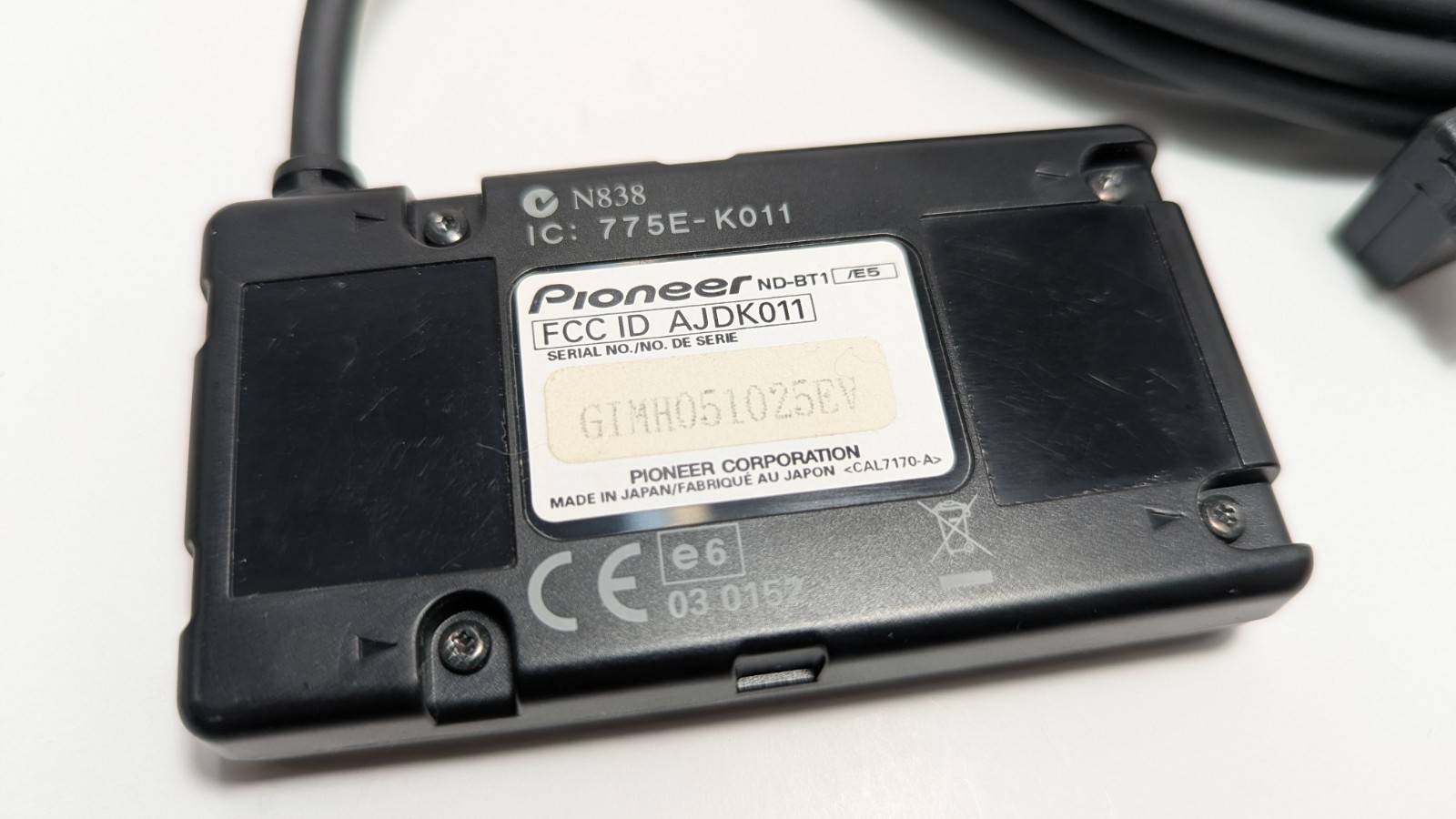 Pioneer ND-BT1 Bluetooth Unit Add-On For Compatible AVIC Head Units In Box
