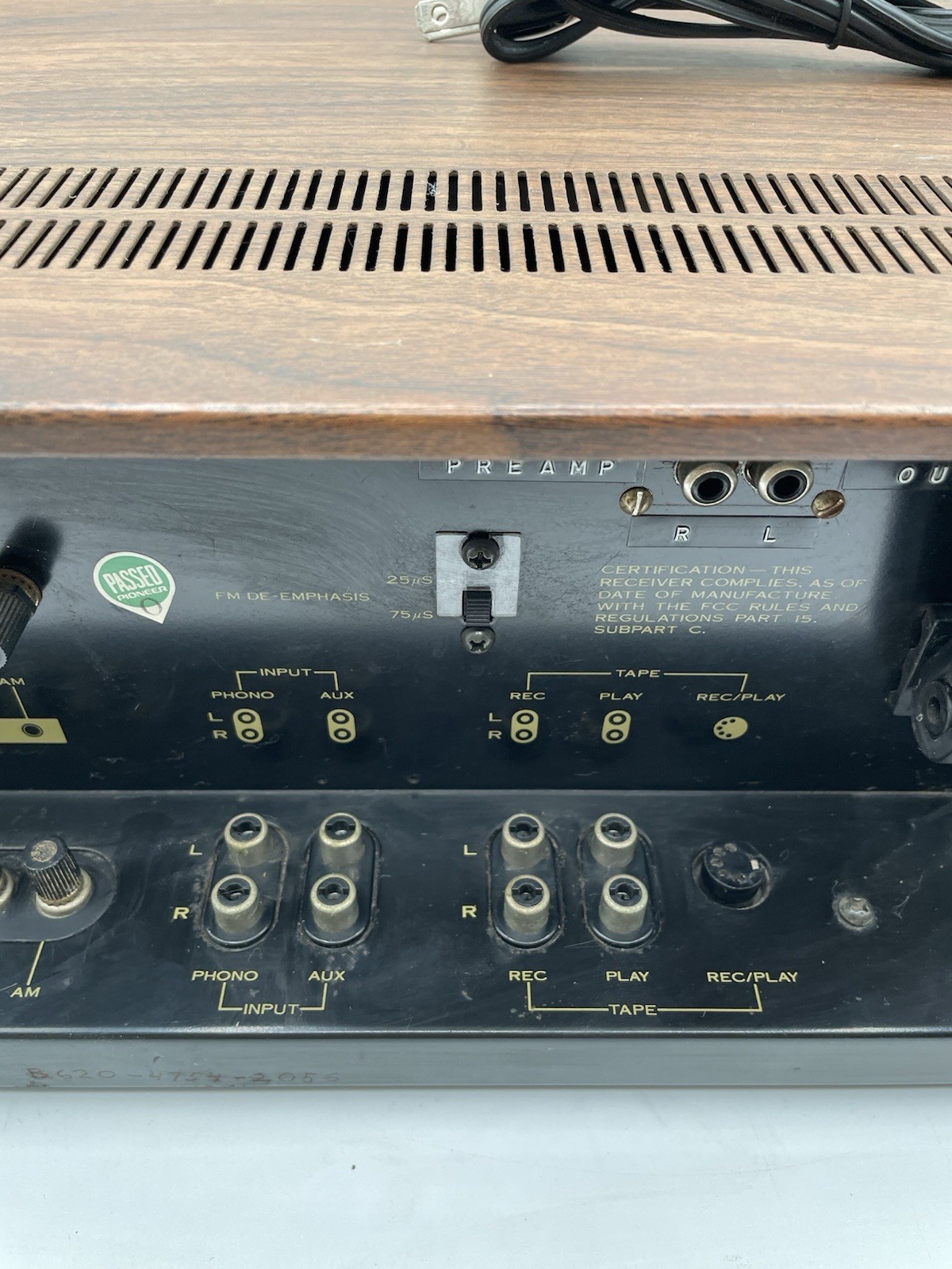 Pioneer SX-450 15-watt per channel Solid-State AM/FM Stereo Receiver- Tested