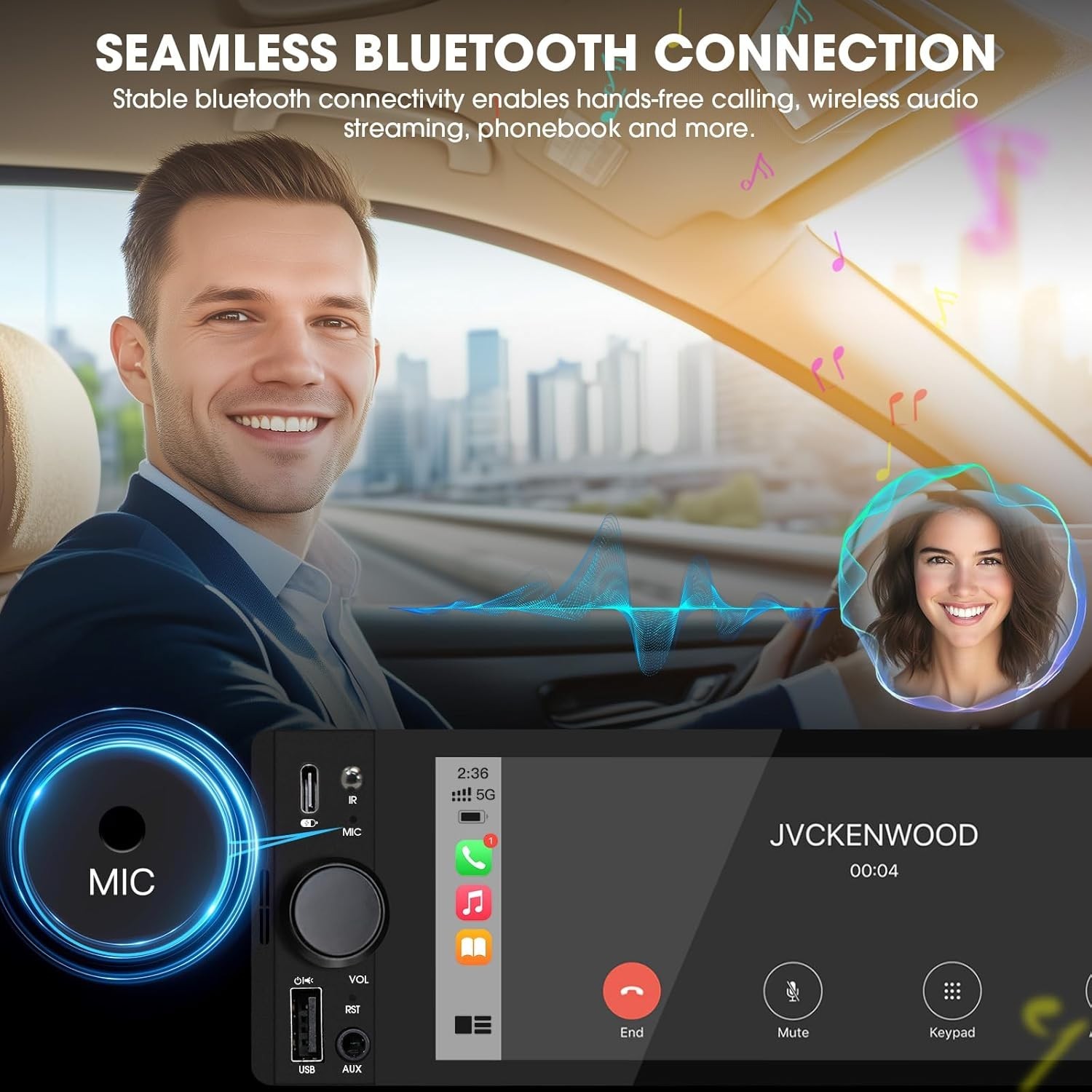Upgrade Your Ride: 300W Bluetooth Car Stereo with FM/AM & Steering Control