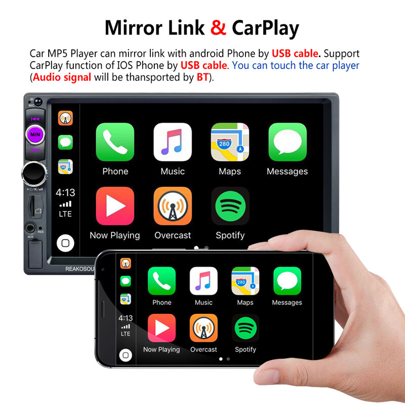Car Radio 7″ HD Autoradio Multimedia Player Audio Stereo MP5 Bluetooth & Camera