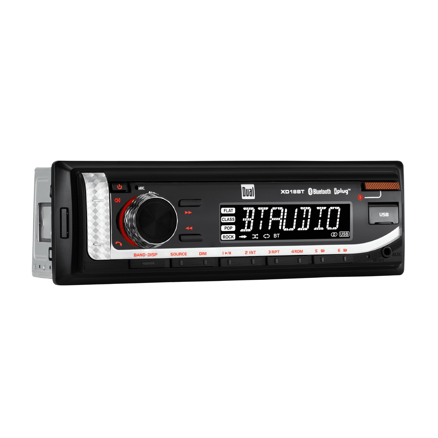 Dual XD18BT Single DIN Stereo, Bluetooth/USB/AM/FM/MP3, Car