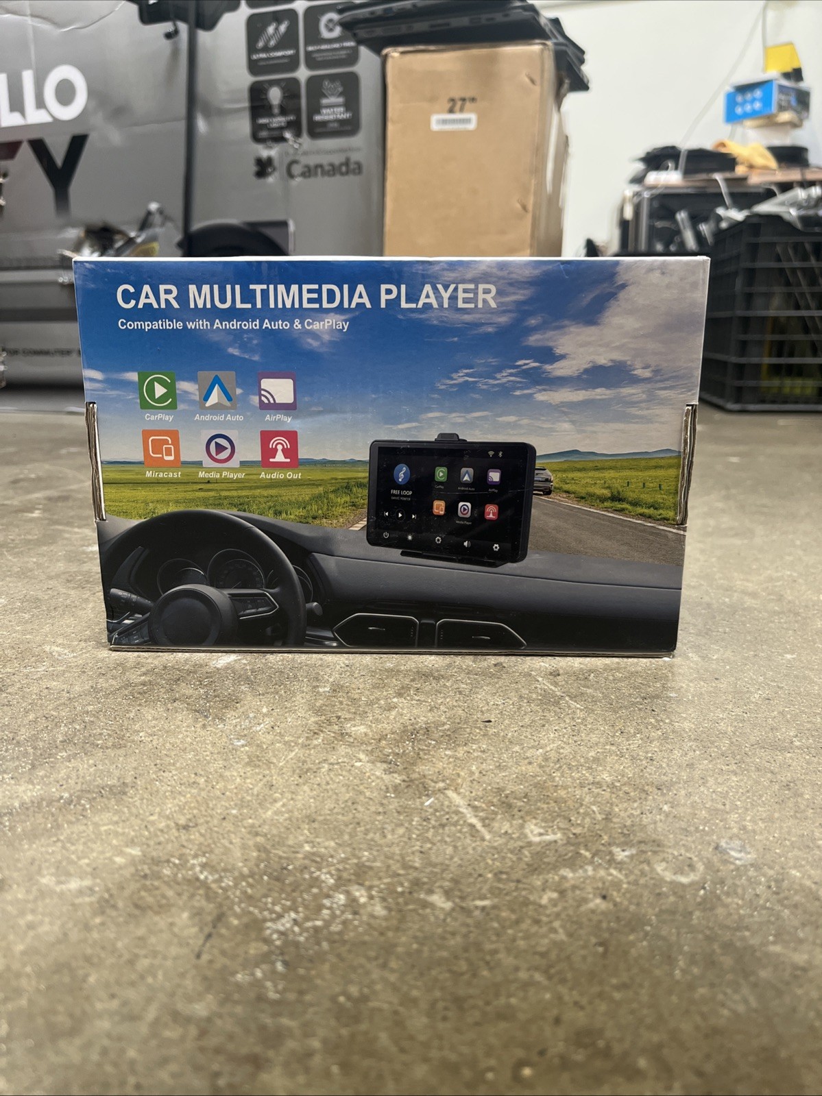 Portable Wireless Carplay Android Auto Car Radio Multimedia Player Mirror Link