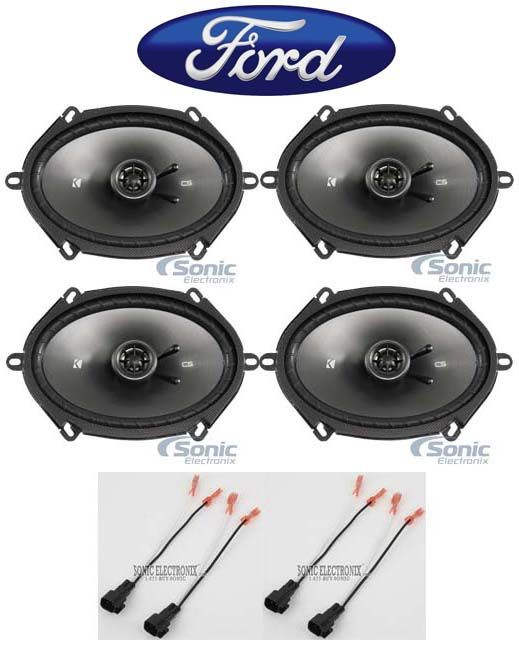 Ford Explorer Sport Trac 2001-2005 Kicker 6×8″ Front+Rear Speaker Replacement
