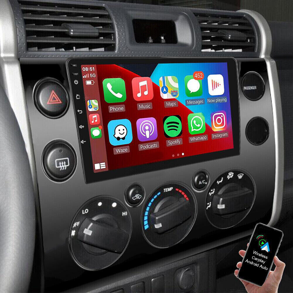 9″ For TOYOTA FJ CRUISER 2007-2013 Car Radio Android 13 Apple CarPlay GPS Stereo