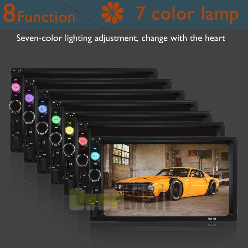 2Din Car Radio Car Ctereo 7inch Touch Screen MP5 Player FM Mirror Link AUX USB