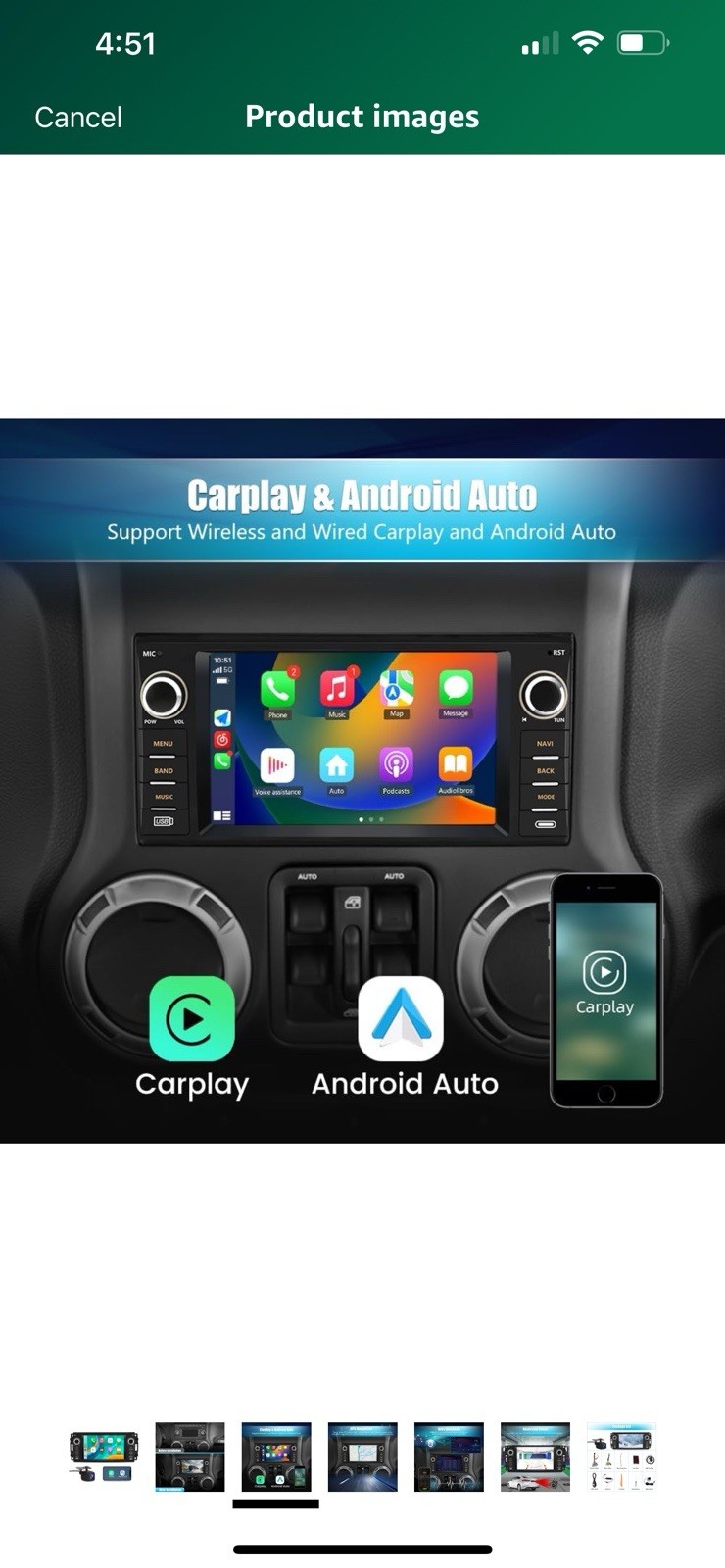 Android 12 Car Stereo For Jeep Wrangler Dodge RAM Avenger Challenger Chrysler