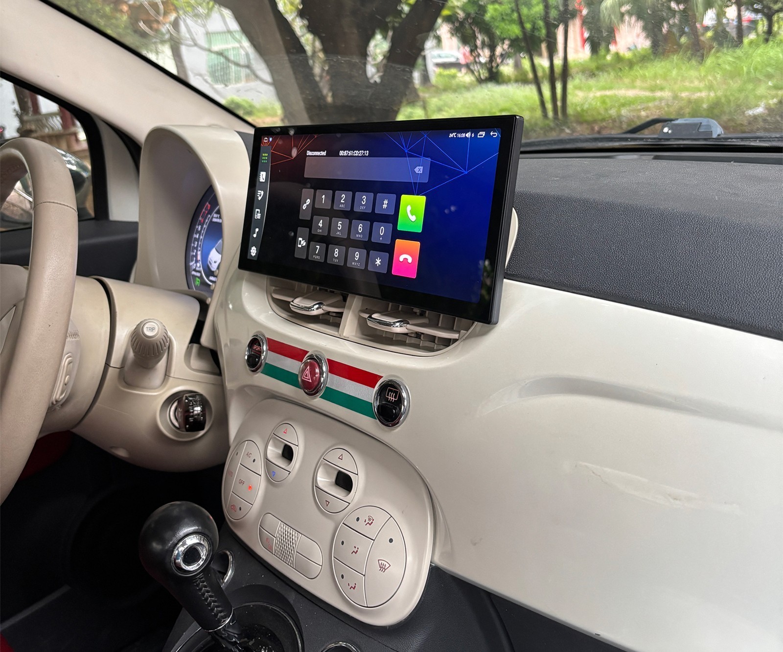 12.3 inch For Fiat 500 2007-2024 Android Car Radio Update Apple Carplay GPS Navi