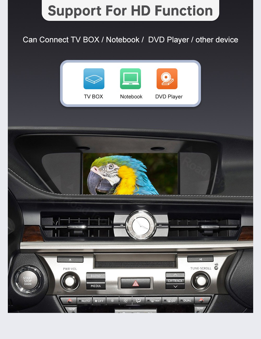 Wireless Carplay Android Auto Module For Lexus ES 2014-2019 Mirror Link AirPlay