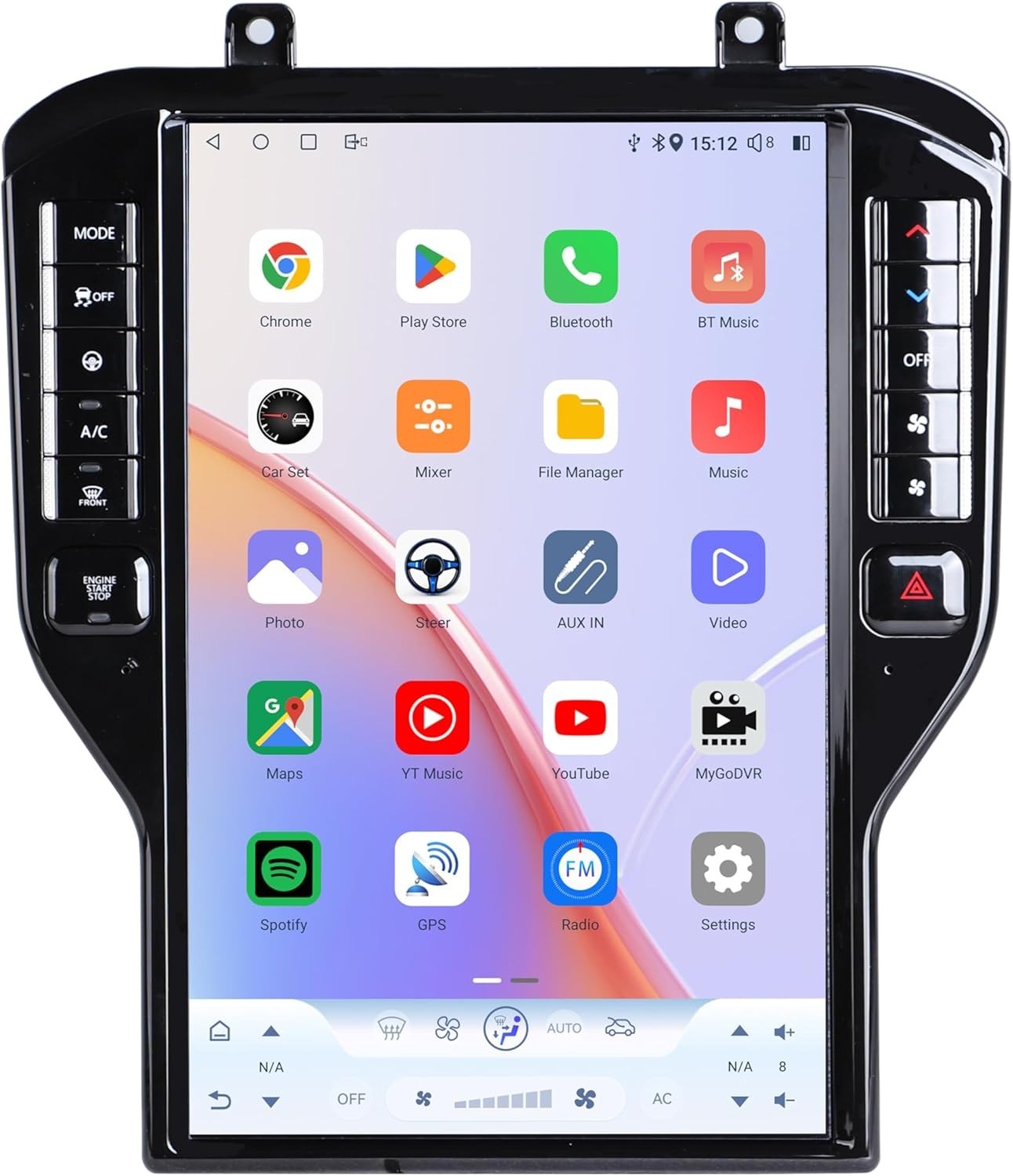 8G+128G Car Stereo for Ford Mustang 2015-2021 Apple CarPlay Android 13 Car Radio