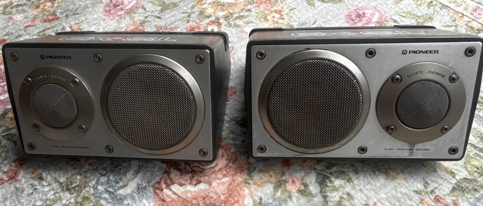 Vintage Pair of Very heavy Pioneer TS-X9 car speakers Japan Fully Tested.