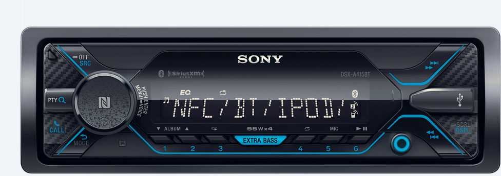 SONY DSX-A415BT Single Din Radio Bundle GRAY Dash includes pocket Compatible …