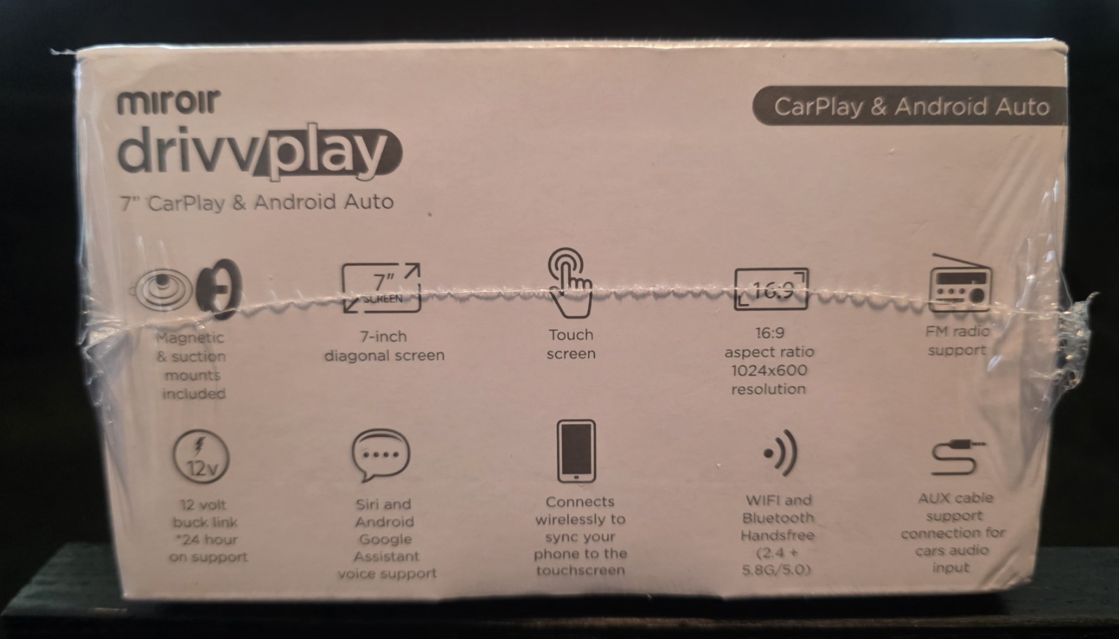 Miroir Drivvplay Wireless Car Play & Android Auto Display 7″ Touch Screen M1003™