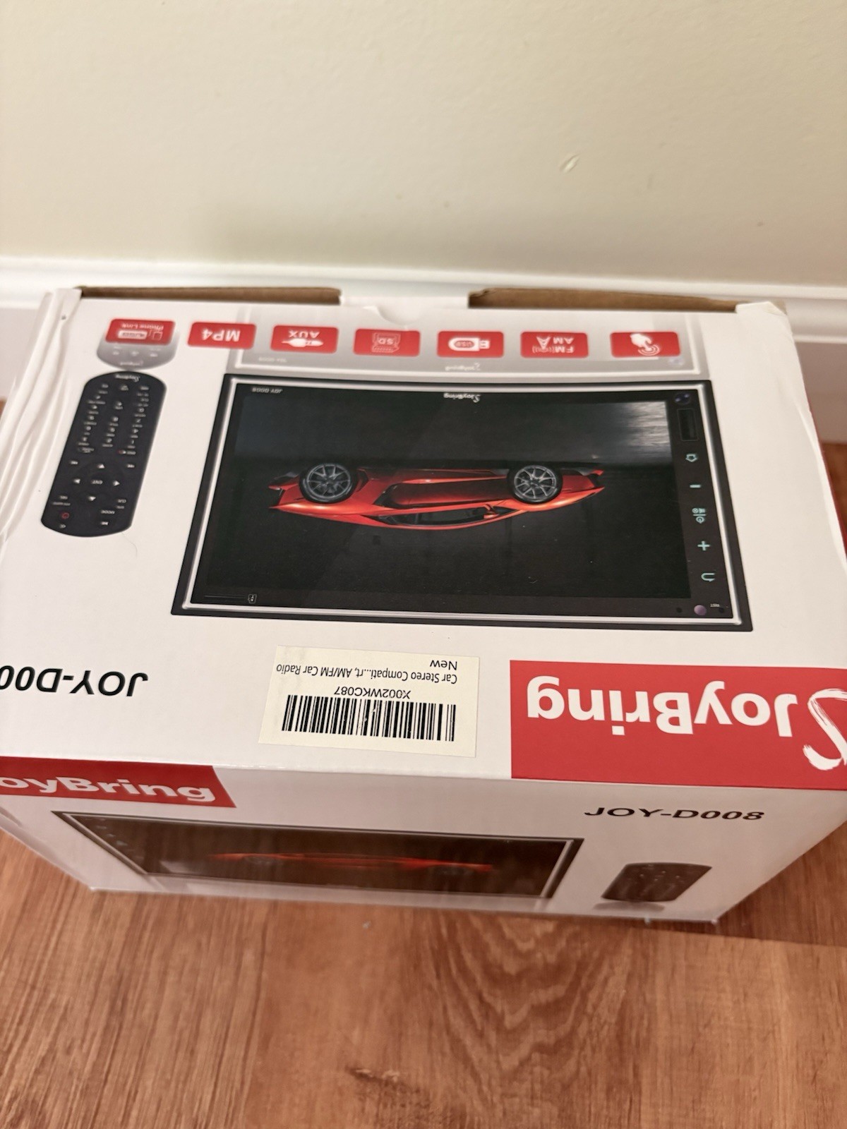 JoyBring JOY-D008 Double Din Car Stereo 7” Touchscreen Bluetooth USB AUX NEW