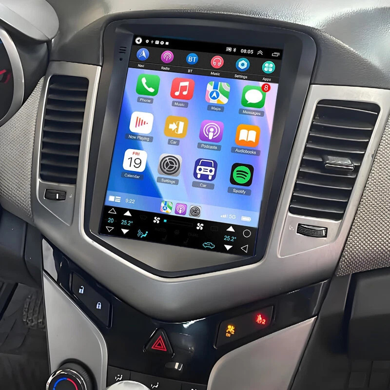 Car Radio Stereo For Chevy Cruze 2011-2015 Android 15 Apple Carplay GPS Navi