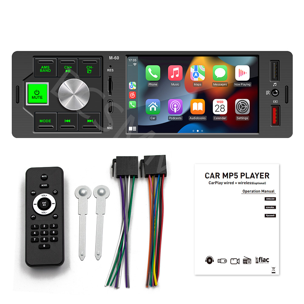 Bluetooth Car Stereo MP5 Radio Player Audio In-Dash FM Aux Input Receiver SD USB