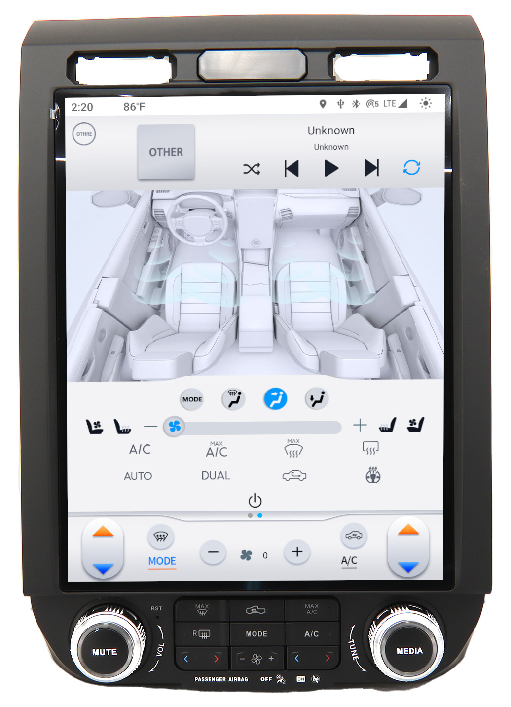 Linkswell 2015-2020 F-150 / 2017-2023 SUPER DUTY GENERATION 6 T-STYLE RADIO