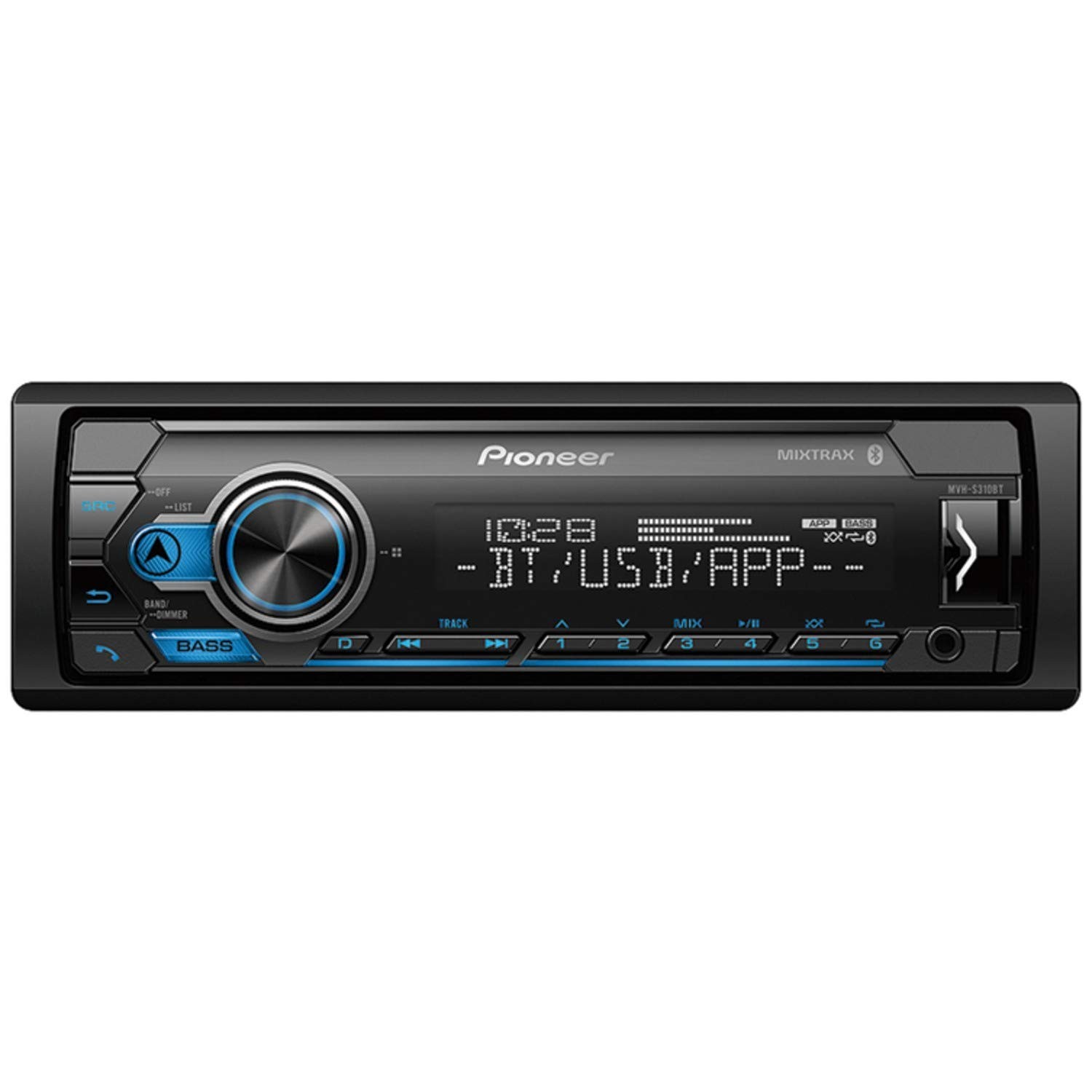 MVH-S310BT Single Din Built-In Bluetooth, MIXTRAX, USB, Auxiliary, Pandora, S…