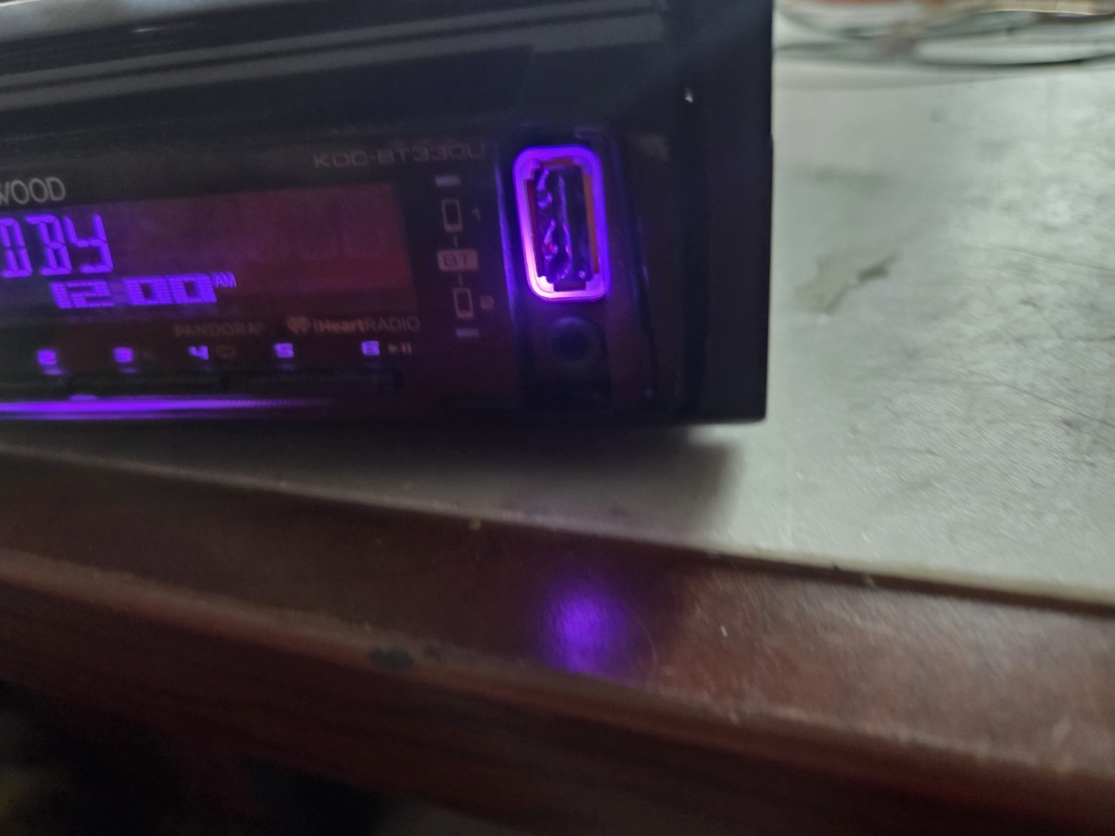Kenwood KDC-BT330U Bluetooth 200w CD Player iPhone Android BT Tested ✅