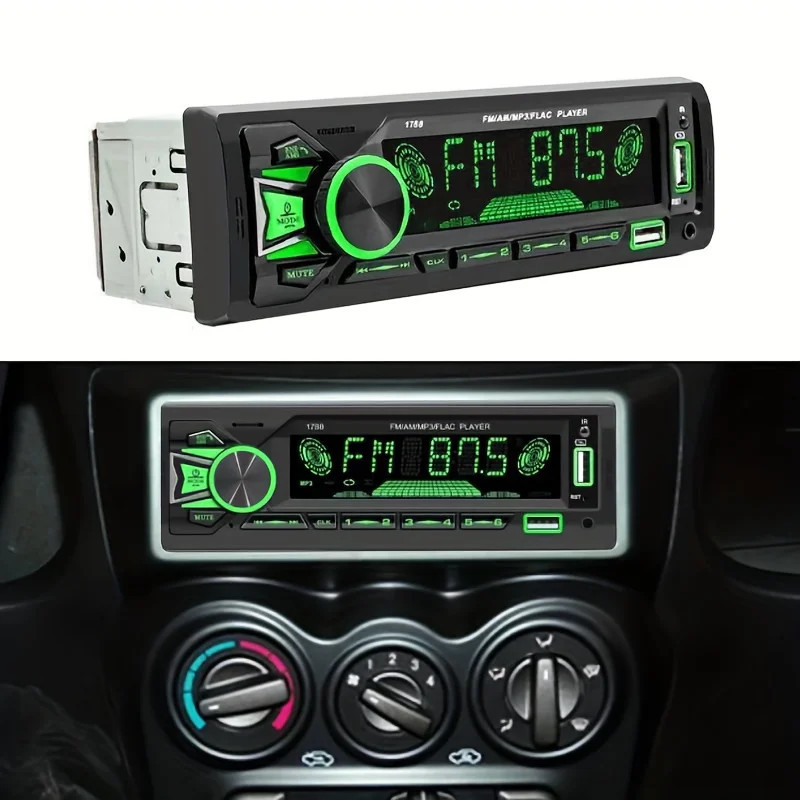 Bluetooth Car FM Radio MP3 Player In-Dash SD USB AUX AM/FM Stereo Audio Receiver