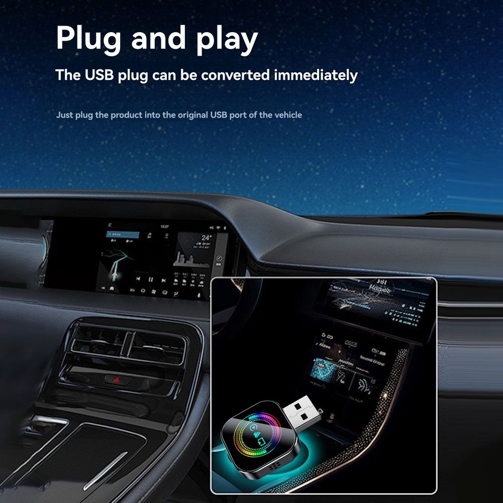 3 In1 Carplay Adapter Carplay Airplay Android Auto USB Dongle