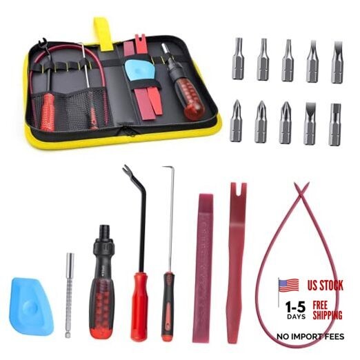 7 PCS Car Center Console Screen Removal Tool Kit, No-Scratch Auto 7-piece set