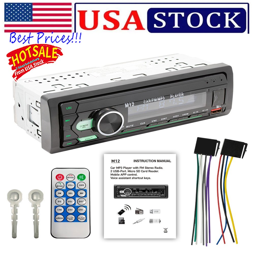 M12 Audio Systems 616UAB Car Stereo, Bluetooth, MP3, USB, Aux In, AM/FM Radio#2